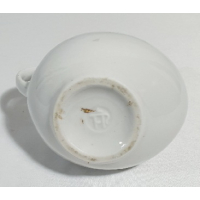 Keramiek wit olielampje, gemerkt